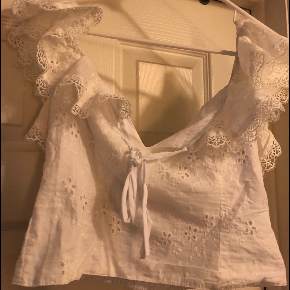 Off the shoulder crop top